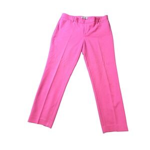 Gap Size 4 Pink Slim Cropped Pants 26" Inseam‎ Pockets Low Rise Women Preppy